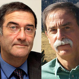 Da sinistra Serge Haroche e David Wineland (Ansa)