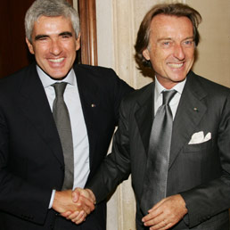 Pier Ferdinando Casini e Luca Cordero di Montezemolo (Ansa)