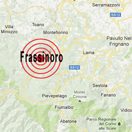 La scossa di terremoto che ha colpito la Toscana ha avuto epicentro in Garfagnana (a Frassinoro) con profondit 15,5 km e una magnitudo di 4.8