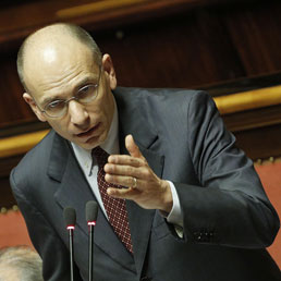 Il presidente del Consiglio Enrico Letta (Ansa)