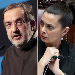 Nella foto Sergio Marchionne e Laura Boldrini