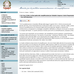 Dl fare: online guida alle semplificazioni per cittadini e imprese