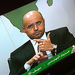 Saif al Islam Gheddafi, il primogenito di Muammar Gheddafi (Olycom)