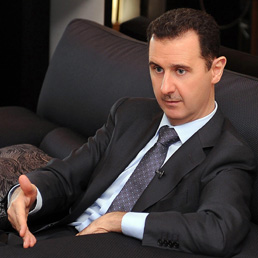 Il presidente siriano Assad (Epa)