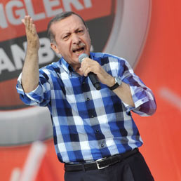 Il primo ministro turco, Tayyip Erdogan (Afp)