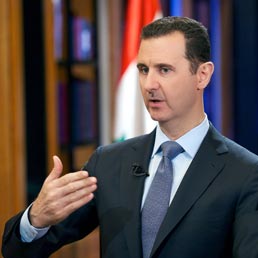 Assad durante l'intervista concessa a Fox News (Afp)