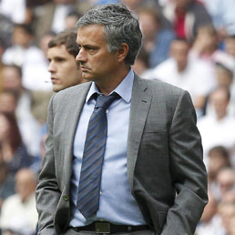 Nella foto il tecnico del Real Madrid, Jos� Mourinho