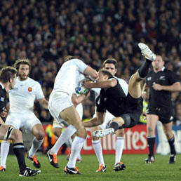 Finale tra Francia e Nuova Zelanda per la Coppa del Mondo di rugby (Ansa)