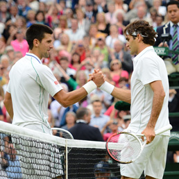 Novak Djokovic e Roger Federer (Afp)