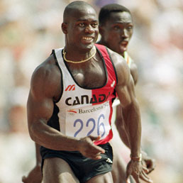 Il canadese Ben Johnson alle Olimpiadi di Barcellona '92 (Ap)