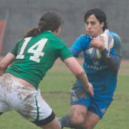 Manuela Furlan in una fase del match (foto dalla pagina Facebook del torneo 6 nazioni)