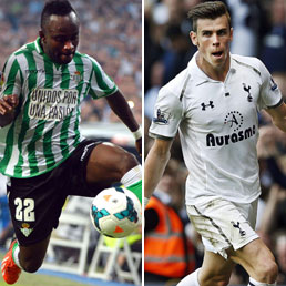 Cedrick Mabwati e Gareth Bale
