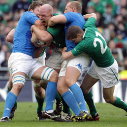 Italrugby-Irlanda nel Sei Nazioni 2012 (Olycom)