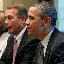 Barack Obama con John Boehner (Ap)