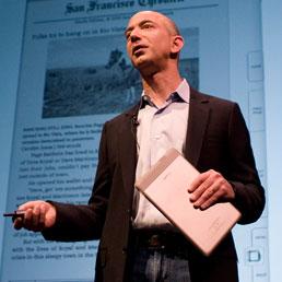 Da Bezos a Jobs: ecco i manager hi-tech più influenti per il 2011 e oltre. Nella foto il Ceo di Amazon, Jeff Bezos