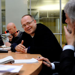 Morozov durante l'intervista con la redazione di Nòva (foto ItalyPhotoPress)