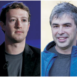 Mark Zuckerberg e Larry Page