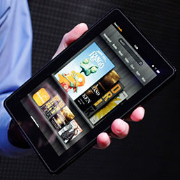 Nella foto il tablet Kindle Fire di Amazon (AP Photo)