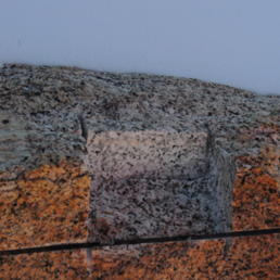 campioni di granito dalla sommità del monte Keinath