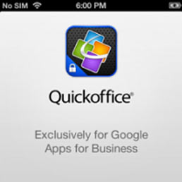 Nella foto uno screenshot di Google QuickOffice su iPhone