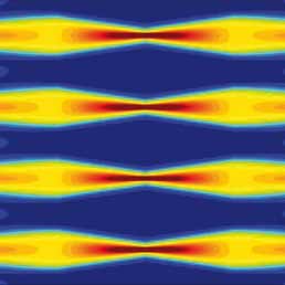 L'interferenza tra le frequenze della luce, genera periodicamente finestre in cui l'intensit  nulla