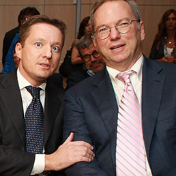 Andrea Ceccherini e Eric Schmidt